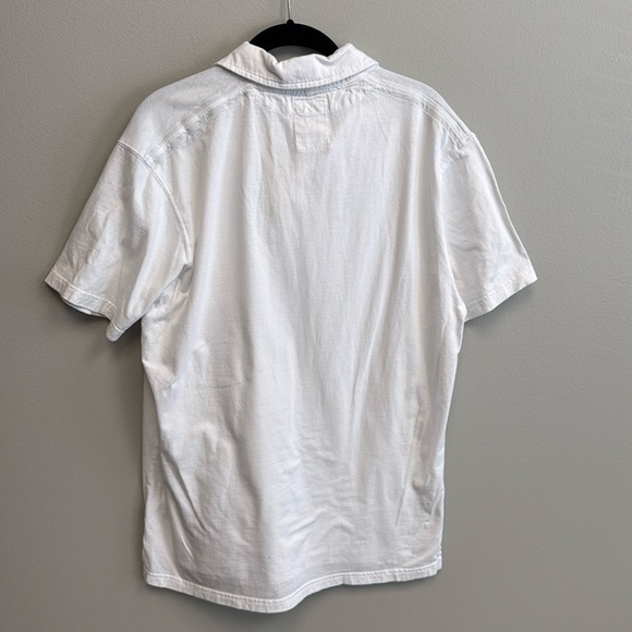 Relwen Men’s Large Jersey Solid White Polo - Picture 2 of 4